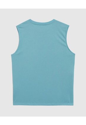Camiseta Deportiva Unicolor Para Hombre Azul Patprimo