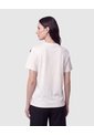 Camiseta Cuello Redondo Bordada   Para Mujer Blanco Patprimo de Patprimo