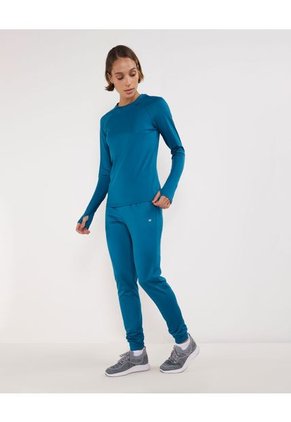 Camiseta Para Mujer Manga Larga Cuello Redondo Color Azul  Marca Patprimo #30093438