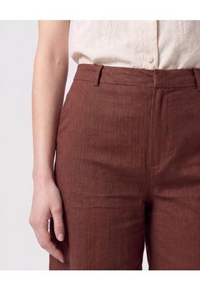 Bermuda Sastrera   Para Mujer Café Patprimo