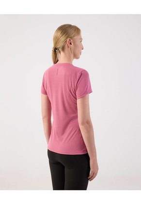 Camiseta Deportiva Cuello En V  Para Mujer Rosa Patprimo