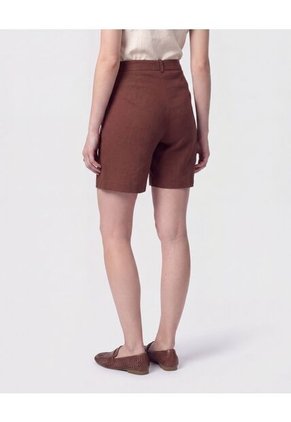 Bermuda Sastrera   Para Mujer Café Patprimo