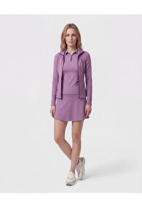 Falda Deportiva Corta Tiro Alto Para Mujer Morado Patprimo