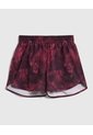 Short Deportivo Estampado  Para Mujer Morado Patprimo de Patprimo