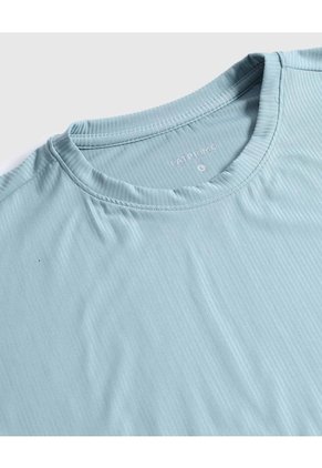 Camiseta Tipo Boxy   Para Mujer Azul Patprimo