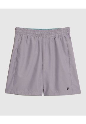 Bermuda Deportiva Con Bolsillos  Para Hombre Gris Patprimo