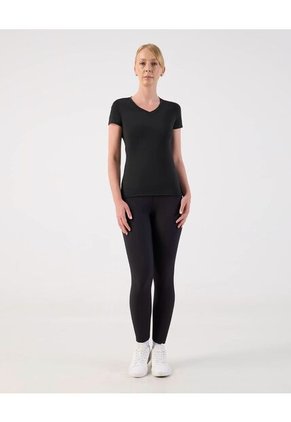 Leggins Deportivo Tiro Alto  Para Mujer Negro Patprimo