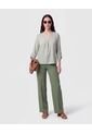 Pantalón Recto Con Línea De Quiebre   Para Mujer Vino Patprimo de Patprimo