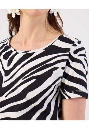 Camiseta  Para Mujer Manga Corta Cuello Redondo Color Blanco Marca Patprimo #30093938