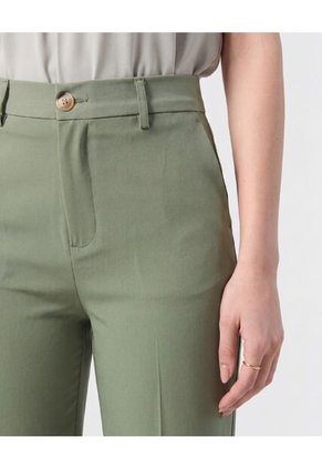 Pantalón Recto Con Línea De Quiebre Para Mujer Vino Patprimo