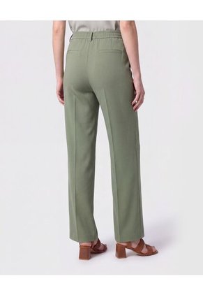 Pantalón Recto Con Línea De Quiebre Para Mujer Vino Patprimo
