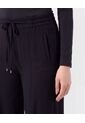 Pantalón Unicolor Con Prenses Y Cordón   Para Mujer Negro Patprimo de Patprimo
