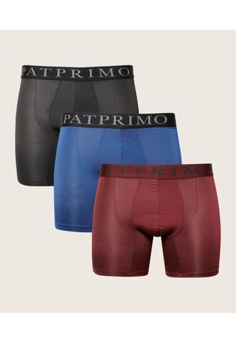 Pantaloncillo X3 Para Hombre Boxer Filete Medio Color Rojo Marca Patprimo #44000448 Patprimo