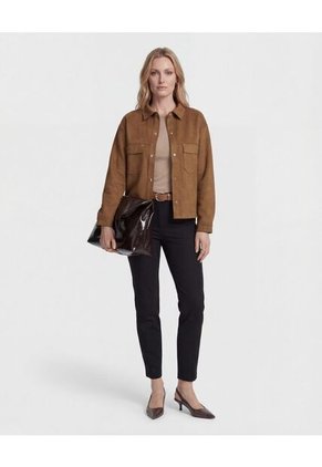 Pantalón Unicolor Tipo Chino   Para Mujer Negro Patprimo