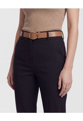 Pantalón Unicolor Tipo Chino   Para Mujer Negro Patprimo