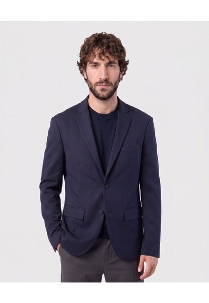 Blazer Estructurado Formal   Para Hombre Azul Patprimo