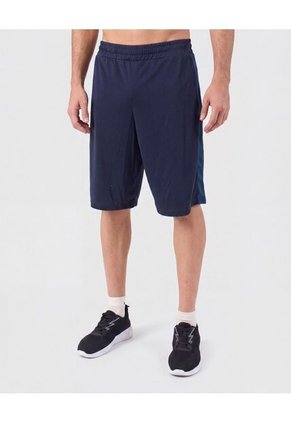 Bermuda Deportiva Banda Lateral Para Hombre Azul Patprimo