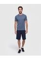 Bermuda Deportiva Banda Lateral   Para Hombre Azul Patprimo de Patprimo