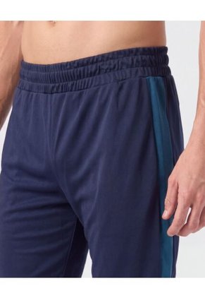 Bermuda Deportiva Banda Lateral Para Hombre Azul Patprimo