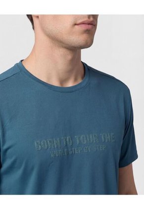 Camiseta Deportiva Con Detalle Para Hombre Verde Patprimo