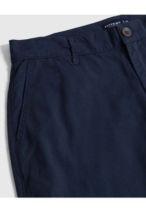 Pantalón Chino De Corte Recto Para Hombre Azul Patprimo