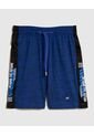 Bermuda Deportiva Jaspeada  Infantil Niño Azul Patprimo de Patprimo