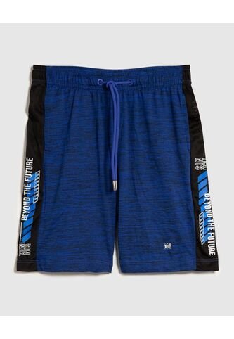 Bermuda Deportiva Jaspeada  Infantil Niño Azul Patprimo Patprimo