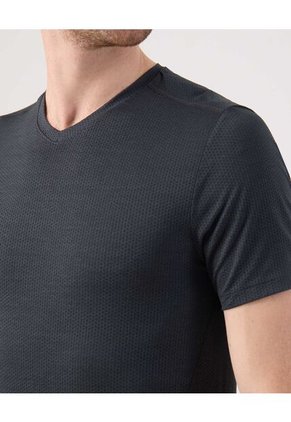Camiseta Jaspeada  Para Hombre Negro Patprimo