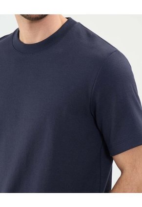 Camiseta Para Hombre Manga Corta Cuello Redondo Color Azul Marca Patprimo #44090929