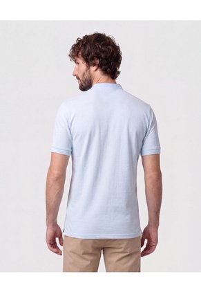 Polo Con Cuello Neru Y Pechera Para Hombre Azul Patprimo