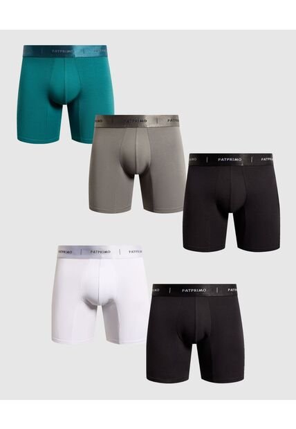 Boxer X5 Para Hombre Filete Medio Color Negro Marca Patprimo #44000499