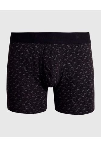 Bóxer Medio Estampado  X1 Para Hombre Negro Patprimo Patprimo