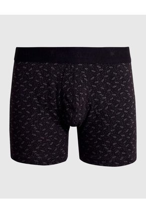 Bóxer Medio Estampado X1 Para Hombre Negro Patprimo