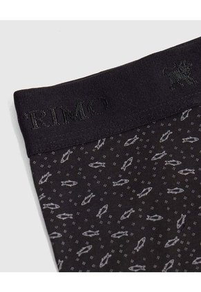 Bóxer Medio Estampado X1 Para Hombre Negro Patprimo