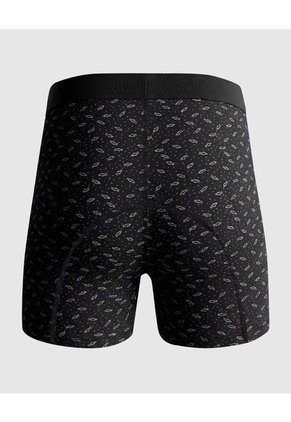 Bóxer Medio Estampado X1 Para Hombre Negro Patprimo