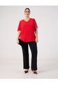 Blusa  Para Mujer Manga Corta Color Rojo Marca Patprimo #14121419 de Patprimo