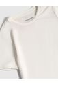 Camiseta Blanca Con Detalle De Tul Para Niña  Infantil Niña Crema Patprimo de Patprimo