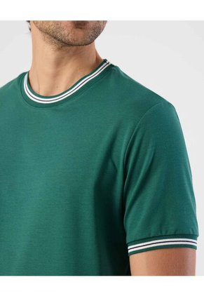 Camiseta Para Hombre Manga Corta Cuello Redondo Color Verde Marca Patprimo #44097280