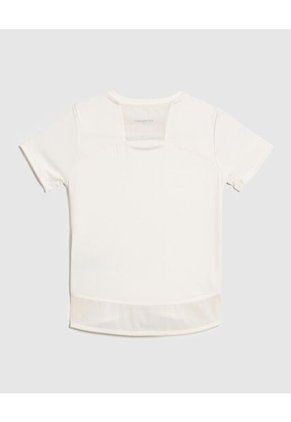 Camiseta Blanca Con Detalle De Tul Para Niña Infantil Niña Crema Patprimo