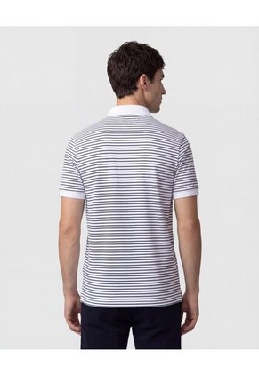 Polo Con Cuello En Contraste Para Hombre Blanco Patprimo