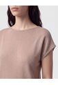 Camiseta De Punto Manga Corta   Para Mujer Café Patprimo de Patprimo