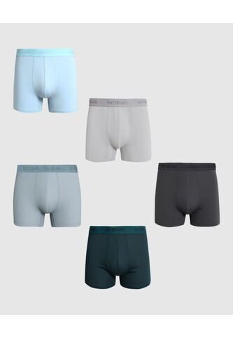 Pack X5 Bóxer Ajustado Con Elástico  X5 Para Hombre Surtido Patprimo Patprimo