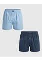 Pack X2 Bóxers Sueltos Estampados  X2 Para Hombre Azul Patprimo de Patprimo