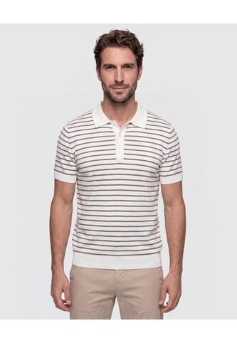 Polo Tejida   Para Hombre Blanco Patprimo Patprimo