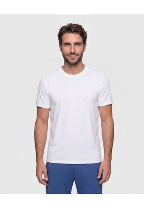 Camiseta Manga Corta Texturizada Para Hombre Blanco Patprimo