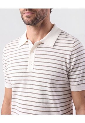 Polo Tejida   Para Hombre Blanco Patprimo