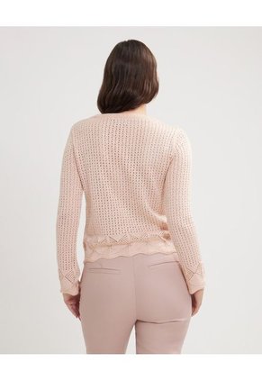 Saco Para Mujer Cuello Redondo Color Rosado Marca Patprimo #30330594