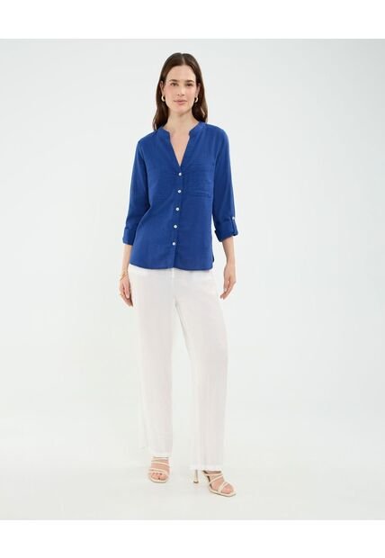.Blusa De Mujer Manga Larga Patprimo Color Azul #30123452