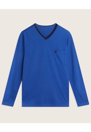 Pijama  Para Hombre M/L P/L Color Azul Marca Patprimo #44040073