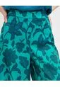 Pantalon Amplio Estampado  Para Mujer Verde Patprimo de Patprimo
